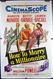 HOW TO MARRY A MILLIONAIRE, Original Marilyn Monroe Movie Poster ...