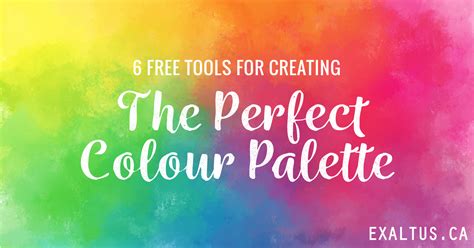 6 Free Tools For Creating The Perfect Colour Palette Exaltus