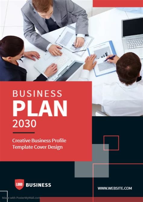 Business Plan Cover Template Postermywall