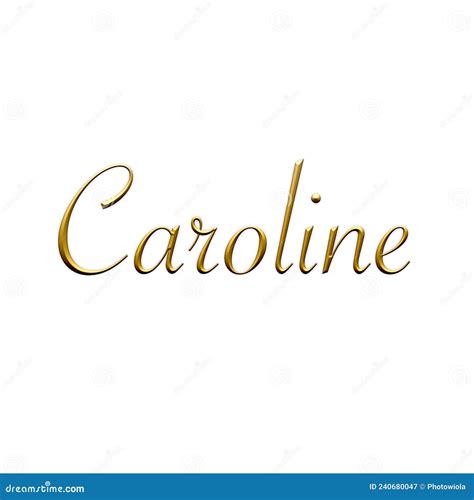 Caroline Female Name Royalty Free Stock Image 251692450