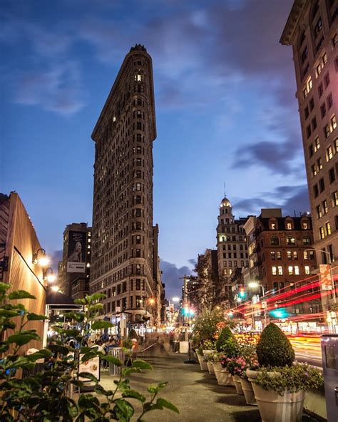 The Flatiron Building At Dusk By Ksayegh Photography