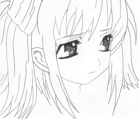 Anime Girl Sad Crying Eyes Drawing Drawing Ideas