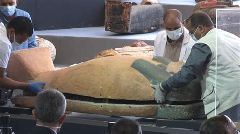 100 Ancient Coffins Some Containing Mummies Discovered In Egyptian