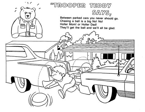 Free safety coloring pages to print for kids. Safety coloring pages to download and print for free