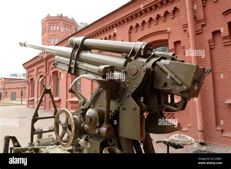 Soviet Anti Aircraft Gun Of The Second World War Stock Photo Alamy
