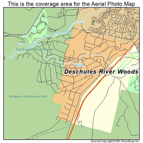 Aerial Photography Map Of Deschutes River Woods Or Oregon