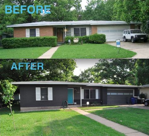 Painted Brick Ranch Houses Before And After Pictures 20 Painted Brick