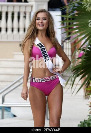 Doral Florida Januar Diana Harkusha Miss Ukraine Beteiligt Sich