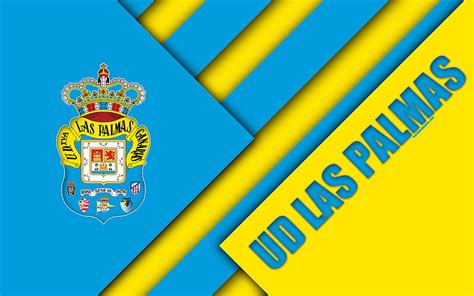 Ud Las Palmas Fc Spanish Football Club Logo Material Design Blue