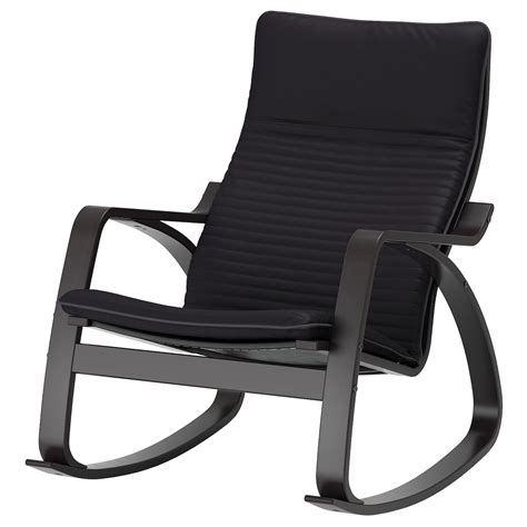 Selling newer white/black office swivel chair $50 obo. POÄNG Rocking-chair - black-brown, Knisa black - IKEA