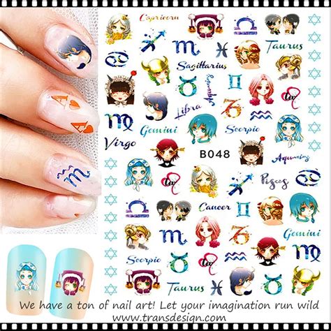Nail Sticker Zodiac 12 Zodiac Signs B048 Tdi Inc