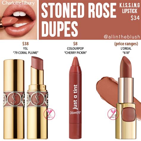 Charlotte Tilbury Stoned Rose K I S S I N G Lipstick Dupes All In The Blush