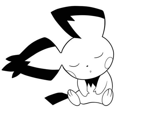 Pin On Pichu Coloring Page