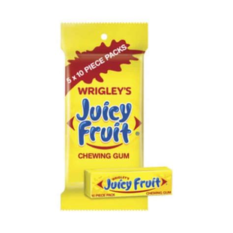 Buy Wrigleys Juicy Fruit Chewing Gum 5 Piece Pack Online Worldwide