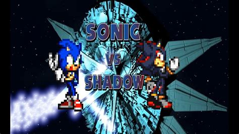 Sonic Vs Shadow Second Sprite Animation Youtube