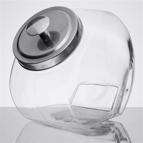 Shopping for glass apothecary jars at wholesale price with great service? Core 1 Gallon Glass Penny Candy Jar with Chrome Lid