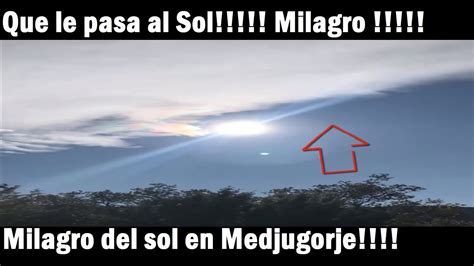 Milagro Del Sol 2020 En El Cielo De Medjugorje Colina De Las