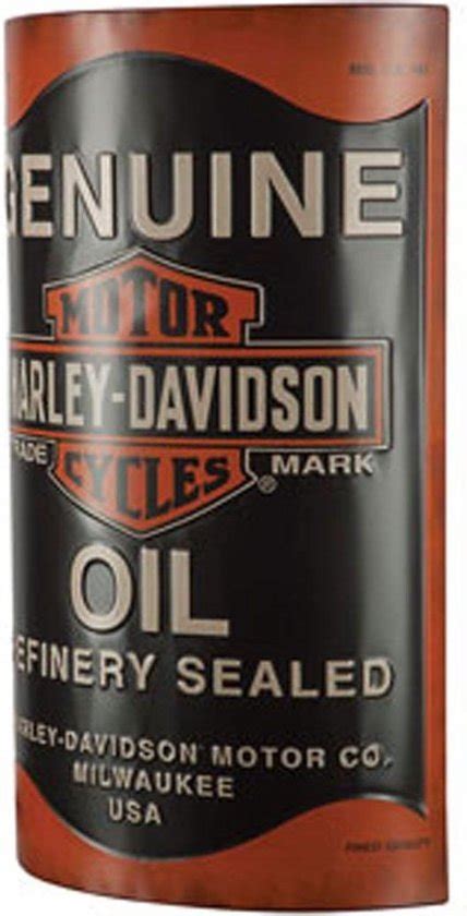 Harley Davidson Oil Can Metaal Decoratie Bord Bol