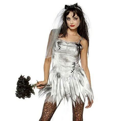 carnival halloween lady corpse bride costume evil graveyard zombie tulle tutu role play cosplay