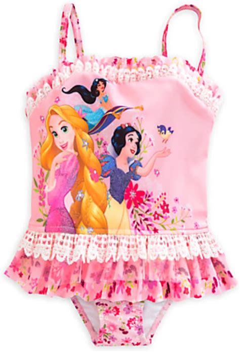 Disney Princess Deluxe Swimsuit For Girls 5 6 Clothing