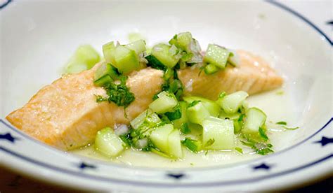 Salmon With Cucumber Chile Relish Paleo Dinner Recipe