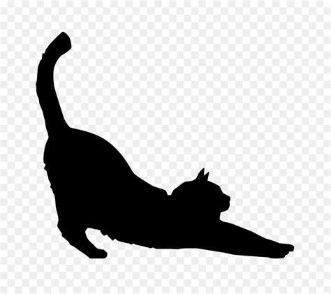 Cat Silhouette Clip Art Animal Illustration Png Download 640640