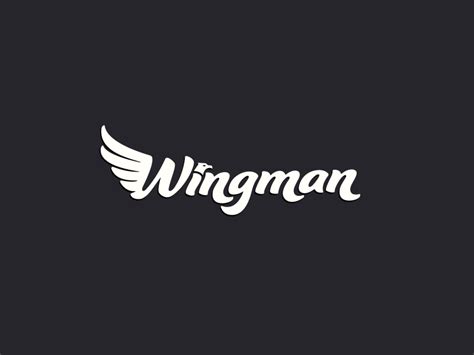 Wingman Logo Logo Logo Design Graphic Design Typography