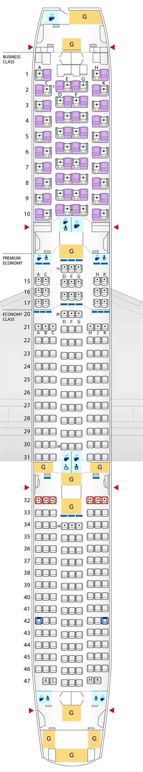 波音 787 10 座位圖 座位圖 機上資訊 旅遊資訊 Ana