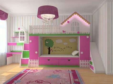 Bagi membuatkan katil mereka lebih selesa, anda boleh pasang kanopi katil di atas katil mereka! Katil kanak-kanak dengan slaid | sprichie.com