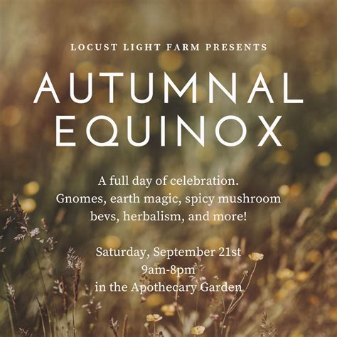 Healing Herbs Autumnal Equinox Celebration Classes