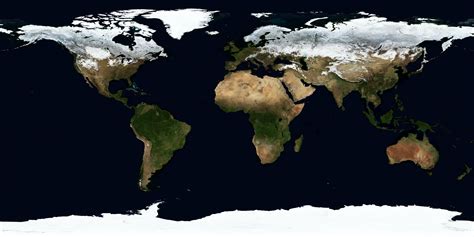 Composite Satellite Image Of The Earth During The Winter 4050x2025