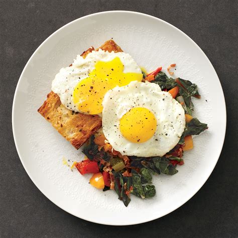 Swiss Chard With Bacon And Eggs Rachael Ray In Season