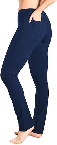 Yogipace 27 29 31 33 35 37 Women S Straight Leg Yoga Pants Back Pockets Workout Pants Slim