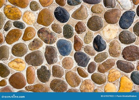 Pebble Stone Floor Tile Texture Stock Photo Image Of Wall Concrete