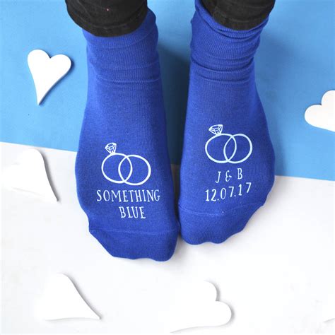 something blue personalised groom s wedding socks by alphs alphabet interiors