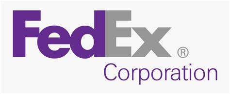 Fedex Corporation Logo Purple And Grey Logo Free