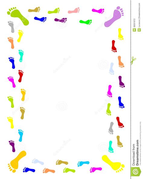 Footprint Border Clipart Free Download On Clipartmag