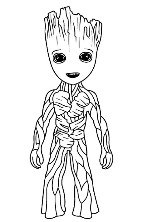 Are you looking for baby groot coloring page? Groot Coloring Pages - Coloring Home