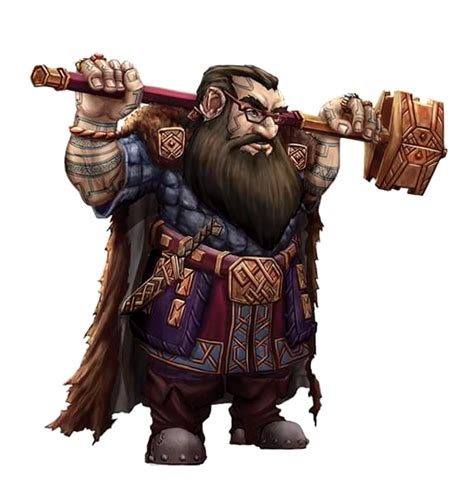 Male Dwarf Hammer Scholar Pathfinder Pfrpg Dnd Dandd D20 Fantasy