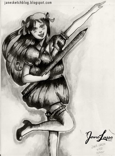 Dibujos Y Sketches De Jane Lasso Personaje Original Entintado Con