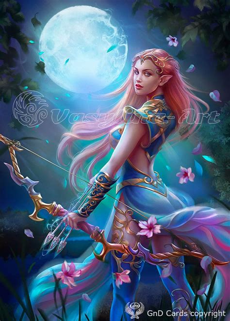 Artemis By Vasylina On Deviantart Elf Warrior Fantasy Artwork