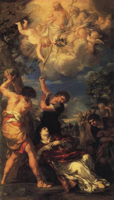 The Stoning Of St Stephen St Stephen Painting Pietro Da Cortona
