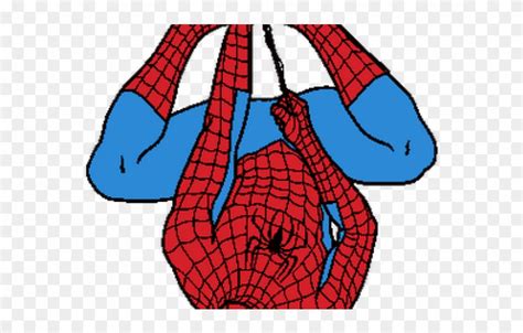 Download Spider Man Clipart Upside Down Homem Aranha Pendurado Na
