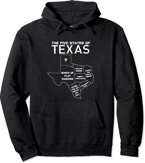 Cool Five States Of Texas Funny Maps Of Dallas Houston Austin T Shirts
