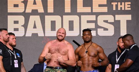 Tyson Fury Vs Francis Ngannou Weigh In Video MMA Informer