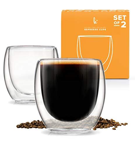 Espresso Shot Glass Durable Double Walled Espresso Cups Clear Shot Glasses For Coffee Shots