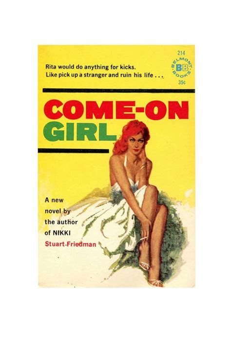 Vintage Sleaze Paperback Come On Girl By Stuart Friedman Etsy