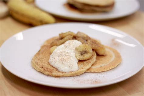 Pancakes With Caramelised Banana Recipe Tasty Pancakes Caramelized