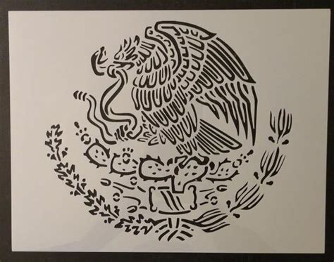Mexico Mexican Flag Emblem Eagle Custom Stencil Fast Free Shipping