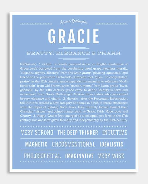 Gracie Classic Name Print With Images Classic Names Personalized